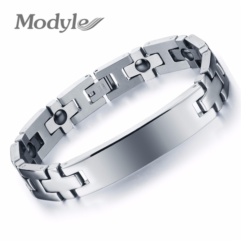 Couple bracelet stainless steel magnetic bracelet health care men women jewelry charm bracelets bangles