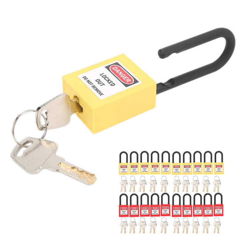 lock smart door lock 10 Sets 38mm Lockout Lock Dustproof Nylon Industrial Engineering Insulation Security Tool for Factories