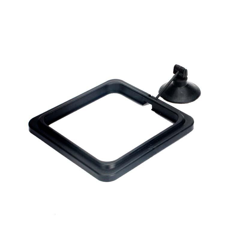 Aquarium Feeding Ring Fish Tank Station Floating Food Tray Feeder Square Circle Accessory Water Plant Buoyancy Suction Cup: D