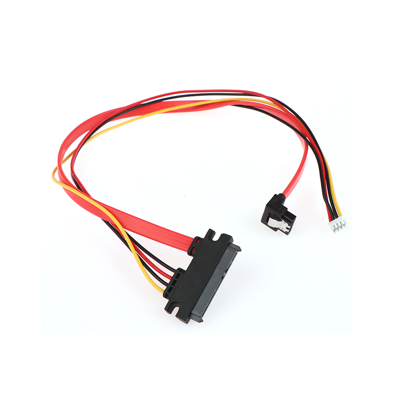 2- -in- -1 7- pins sata-datakabel  + 2.0mm 4- pins voedingskabel gecombineerd 7+15- pins 22p sata-conjoint cd/dvd-harde schijfkabel 20/40cm