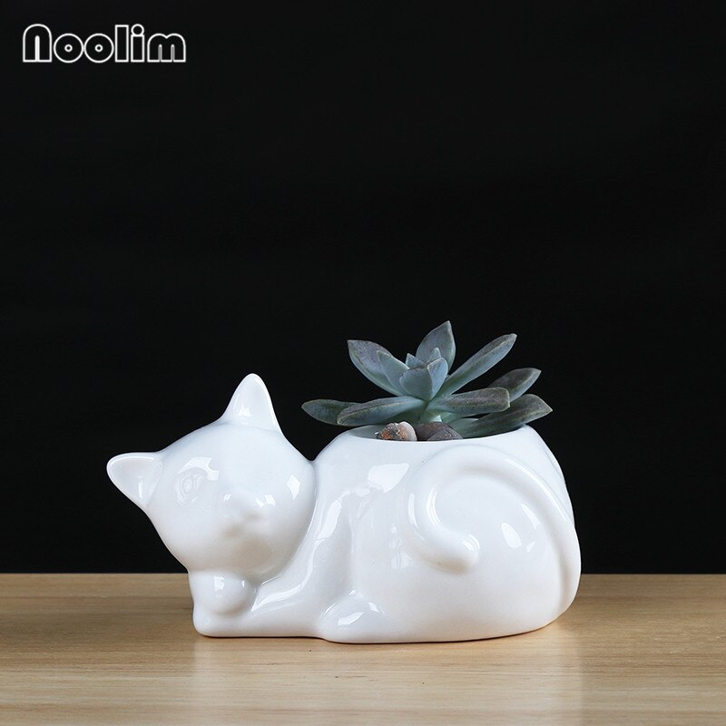 Kat Bloempot - Plantenpot voor binnen, Cactus Craft Ornament