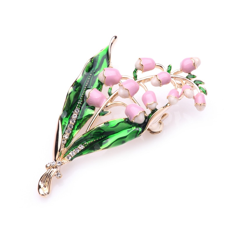 Wuli&baby Purple Pink Lavender Flowers Brooches Alloy Classic Women Weddings Brooch Pins Christmas