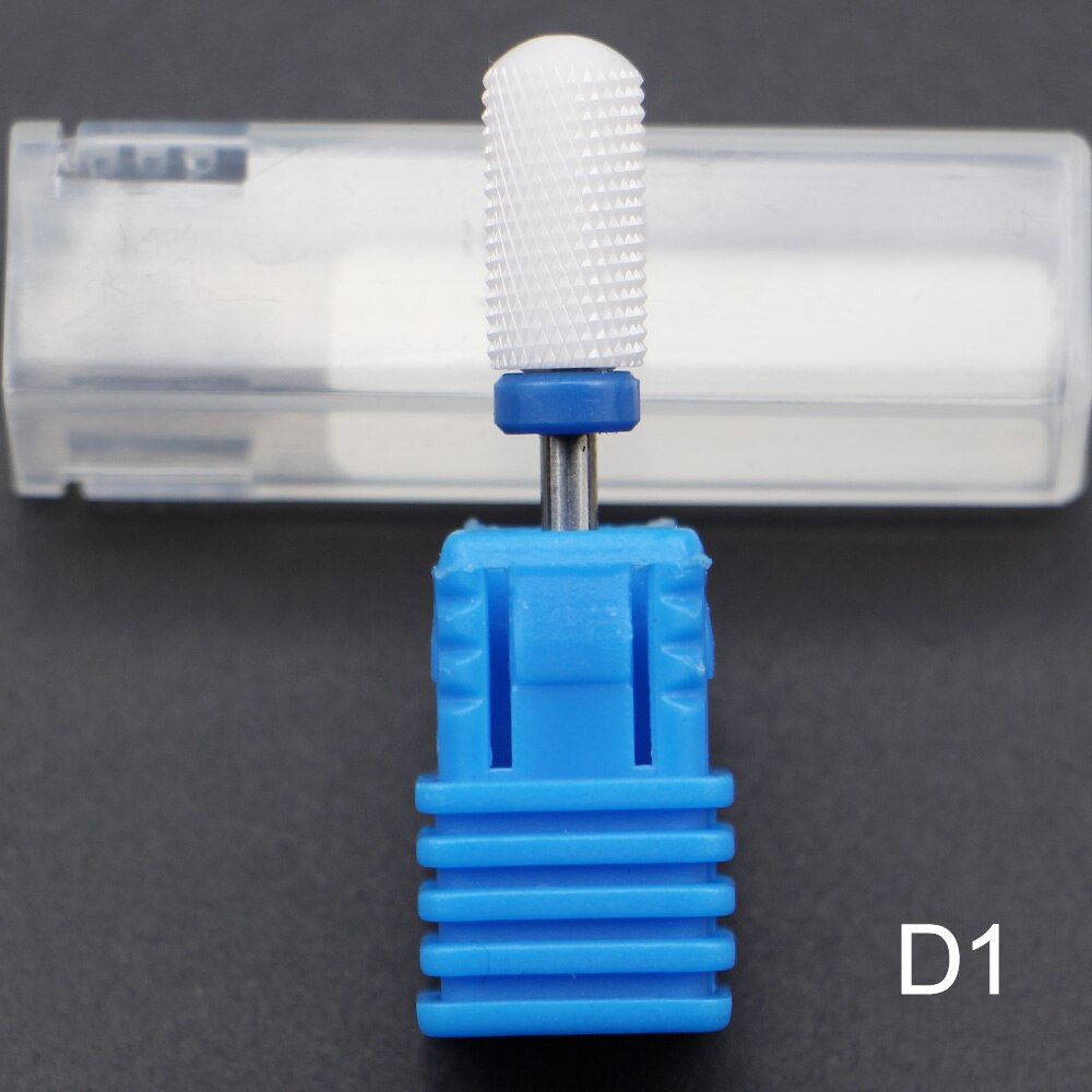 27 Type Ceramic Nail Drill Bits Manicure Milling Cutter For Electric Drill Machine Manicure Accessory Ceramic Nail File Tool: D1