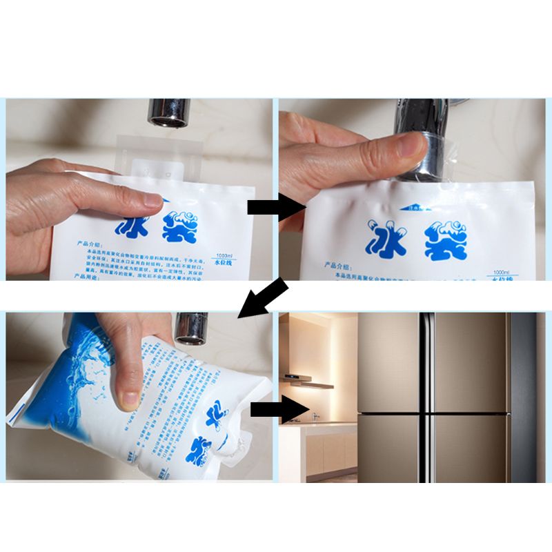 Ice Packs for Coolers Reusable Freezer Ice Pack for Cooler Bags or Large Coolers - Replaces