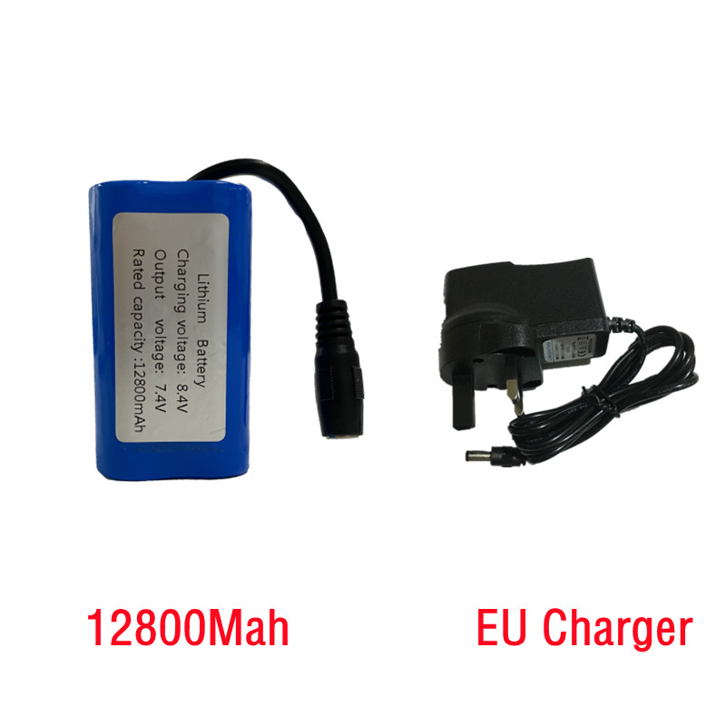 V020 T188 T888 V18 D16 V900 V700 D18 Afstandsbediening Rc Vissen Nest Aas Boot Onderdelen 7.4V 12800Mah 15000Mah Batterij/Lader: YELLOW