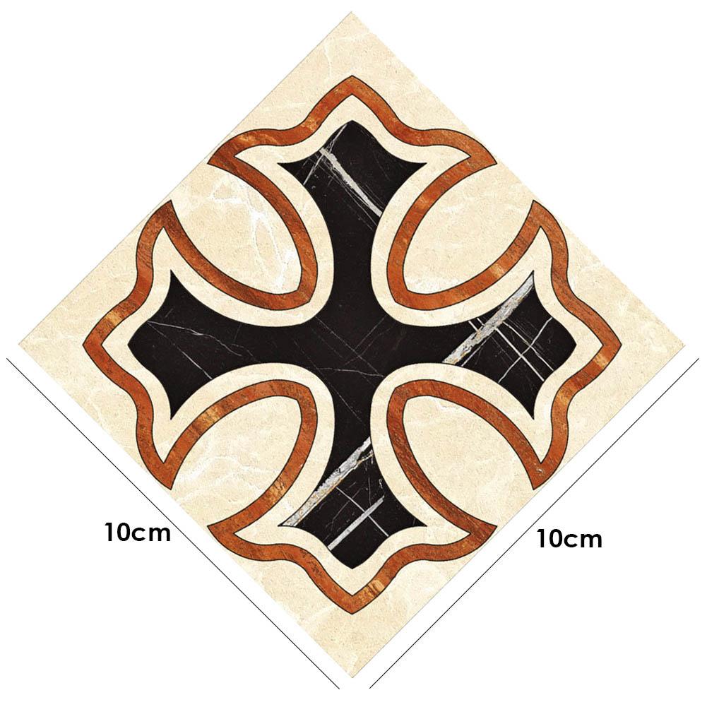 10pcs Self Adhesive Ceramic tile stickers Waterproof Wall Sticker Floor Tiles Diagonal Wall Stickers: D