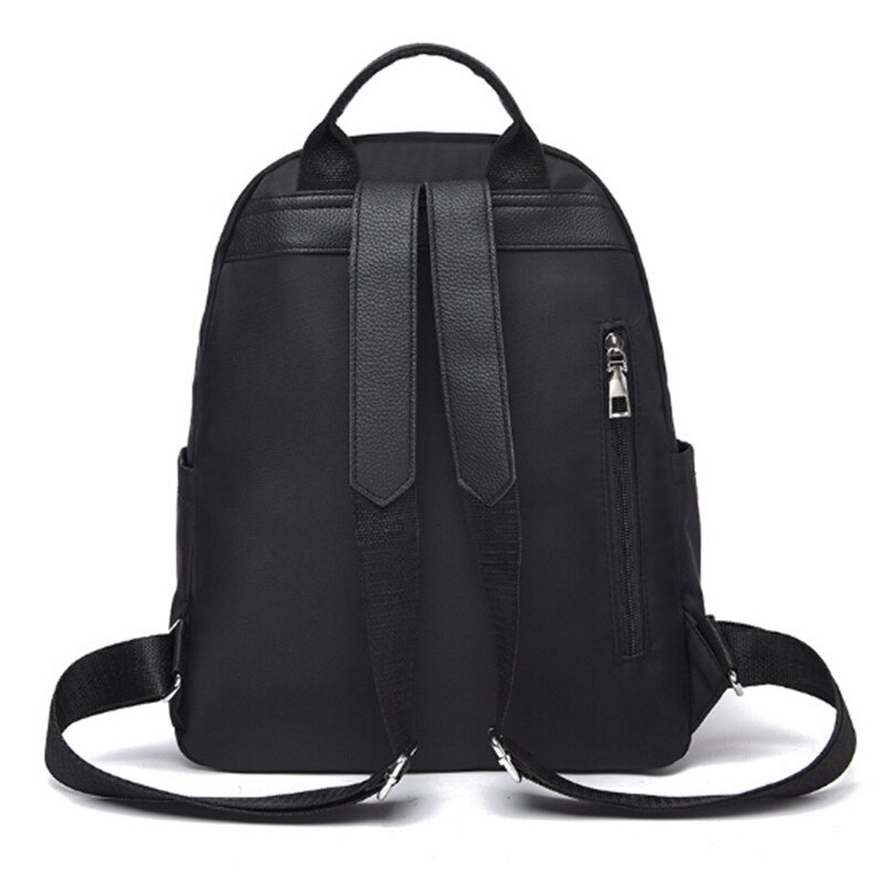 chaude classique femmes sac à dos noir Oxford tissu grande capacité sac à bandoulière étanche