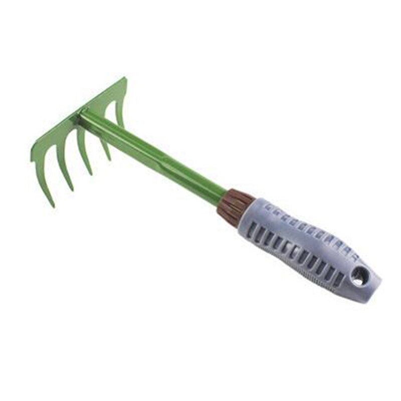 Gardening Tools Five-Tooth Rake Loose Soil Hay Digging Household Iron Nail Rake to Grow Vegetables