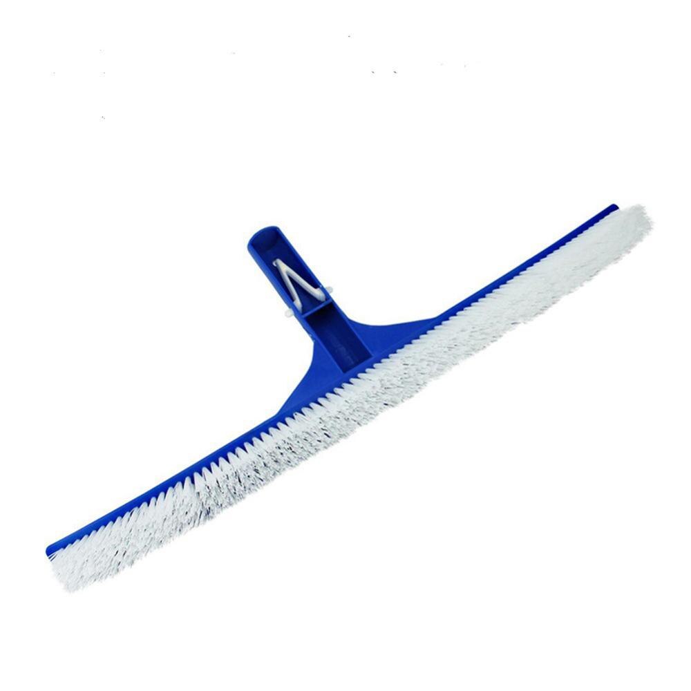18 Inch Curved Swimming Pool Brush Cleaning Tools Spa Wall Floor Brush Nylon Bristles Cleaner Broom Swimming Pool Accessories: Default Title