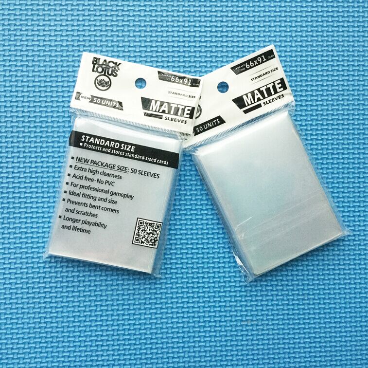100 PCS/LOT Color Matte Cards Sleeves, mtg cards sleeves ,66x91mm,to protect and manege your cards,15 color can be available: 100 pcs transparent