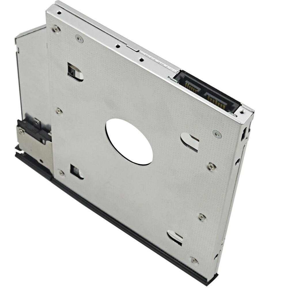 2nd HDD Caddy 9.5mm SATA 3.0 2.5" SSD HDD Hard Drive Enclosure Box Case For DELL E6540 E6440 optibay