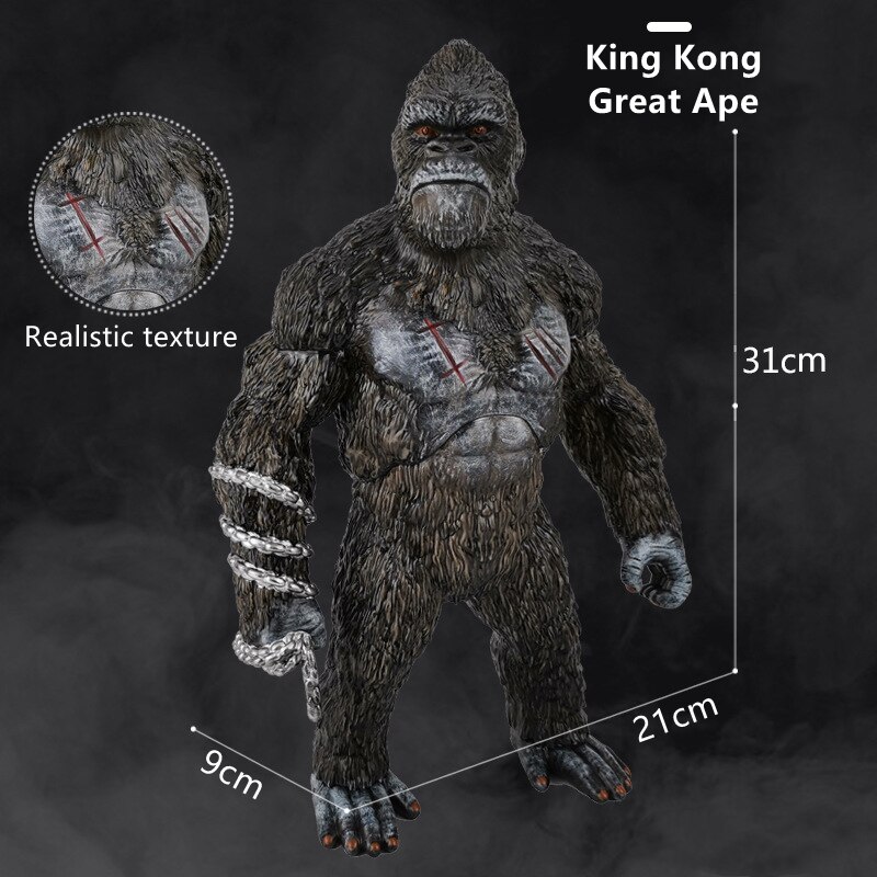 King Kong great ape model ornaments violent King Kong skeleton warrior simulation static hand-made toys parent-child interaction: King Kong Great Ape