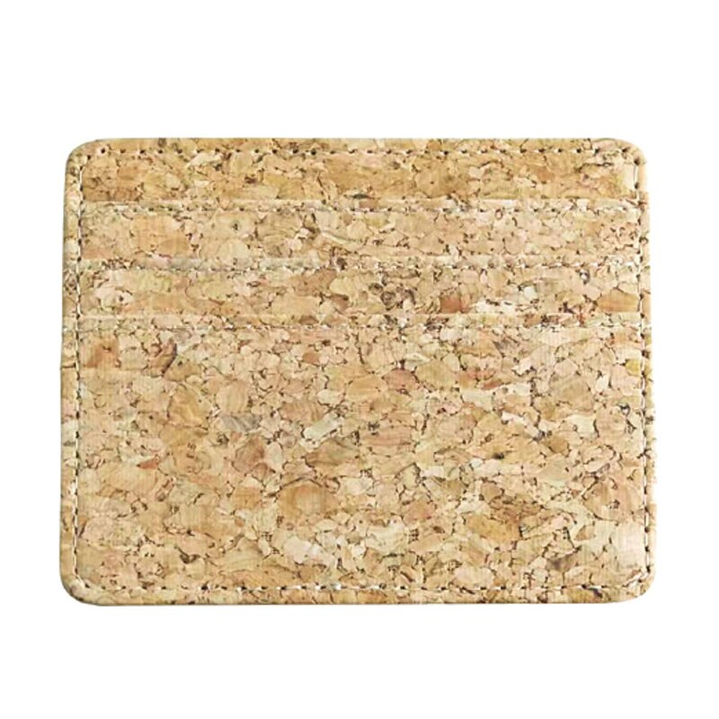 Kurk Graan Pu Kaarthouder Kleine Mini Credit Card Case Heren Ultra-Dunne Eenvoudige Kaarthouder Case Mannelijke zaken Id Credit Card Case: Default Title