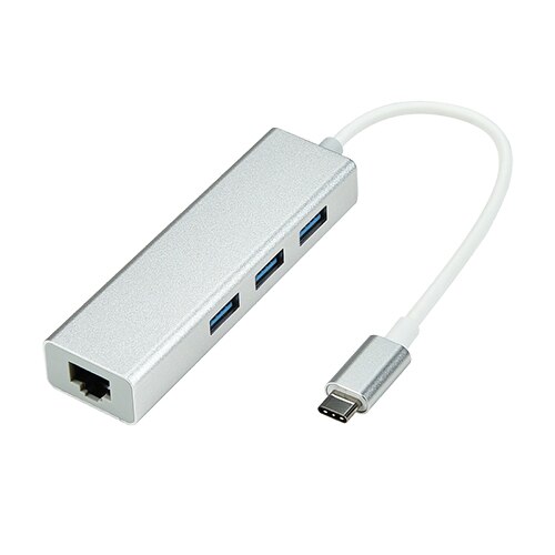 ULC28 – station d'accueil 3 HUB USB type c pour ordinateur portable, adaptateur usbc macbook net RJ45: Type-C