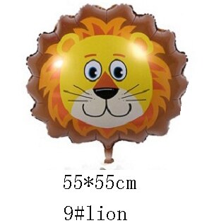 24/25 tuuman folio ilmapallot helium mylar sarjakuva karkki eläin askartelu syntymäpäivä hääjuhliin vauvasuihku suosi sisustus tee itse wh: 9 leijona 55 x 55cm