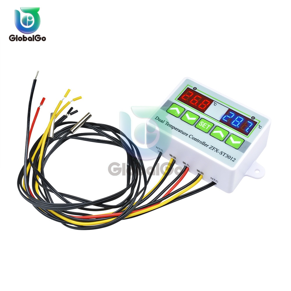 Controlador de temperatura, interruptor, timbre para corrección de temperatura, alarma ST3012, termómetro, termostato para incubadora de aire acondicionado