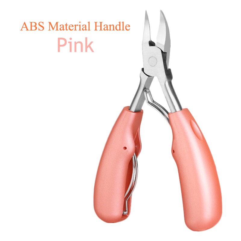 Nail Cuticle Scissors Fingernail&amp;Toenail Nail Clippers Toenails Nippers Dead Skin Remover Manicure Tool Pedicure Trimming E0002A: E0002A-07 ABS Pink