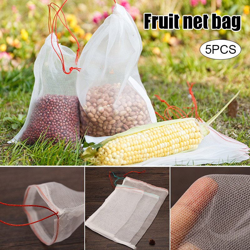 Garden Net Fruit Bag Wrap Fruit To Protect From Pest Insects Fruit Monkey Squirrel Herramientas Ferramentas -V12