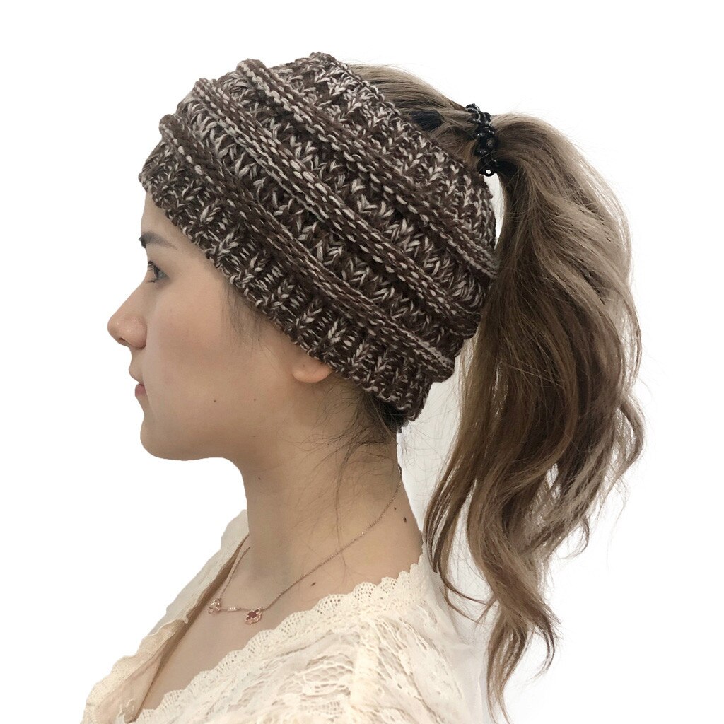 Femmes tricoté bandeau extérieur tête enveloppement hiver plus bandeau pour dames acrylique Crochet bandeau tête enveloppement 20FEB3