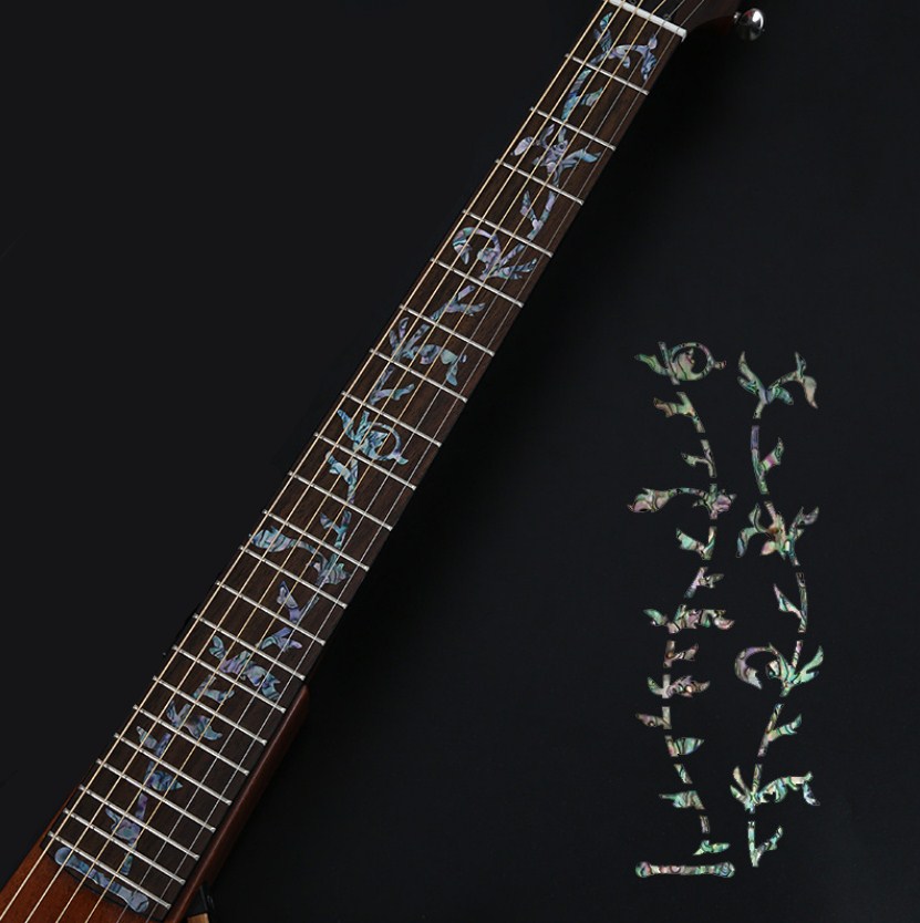 28 Stijlen Cross Inlay Decals Fretboard Sticker Voor Elektrisch Akoestische Gitaar Bas Ultra Dunne Sticker Ukulele Guitarra Accessoires: U