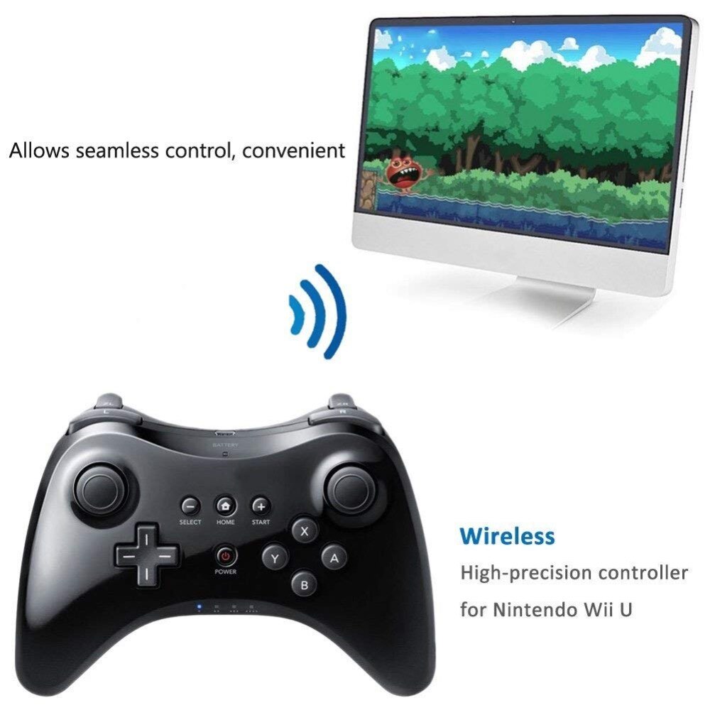 Classic U Pro Gamepad Bluetooth Wireless Remote Controller Dual Analog USB Gaming Joystick For Nintendo Wii For U Pro Game