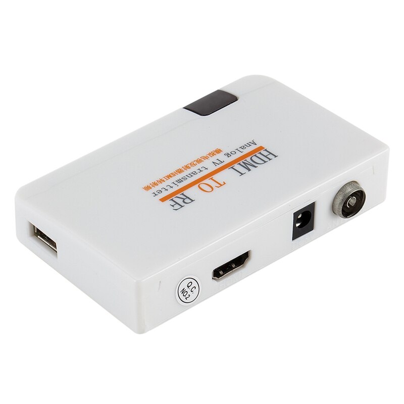 HDMI to RF Coaxial Converter with Remote Control Function Support HDMI to Coaxial Analog Signal Scaling Function UK Plug: Default Title