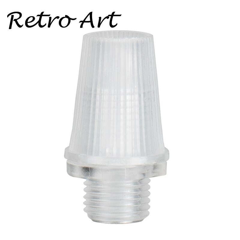 Threaded Cord grip plastic strain relief Wire Cap Lamps light Socket Cord Grip Strain Relief: 007-Transparent