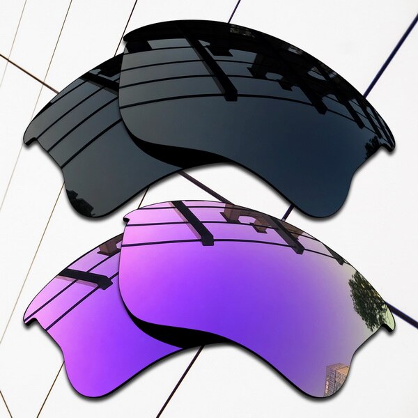Eos polariserade ersättningslinser för oakley flak jacket xlj solglasögon - olika färger: Svart och violett