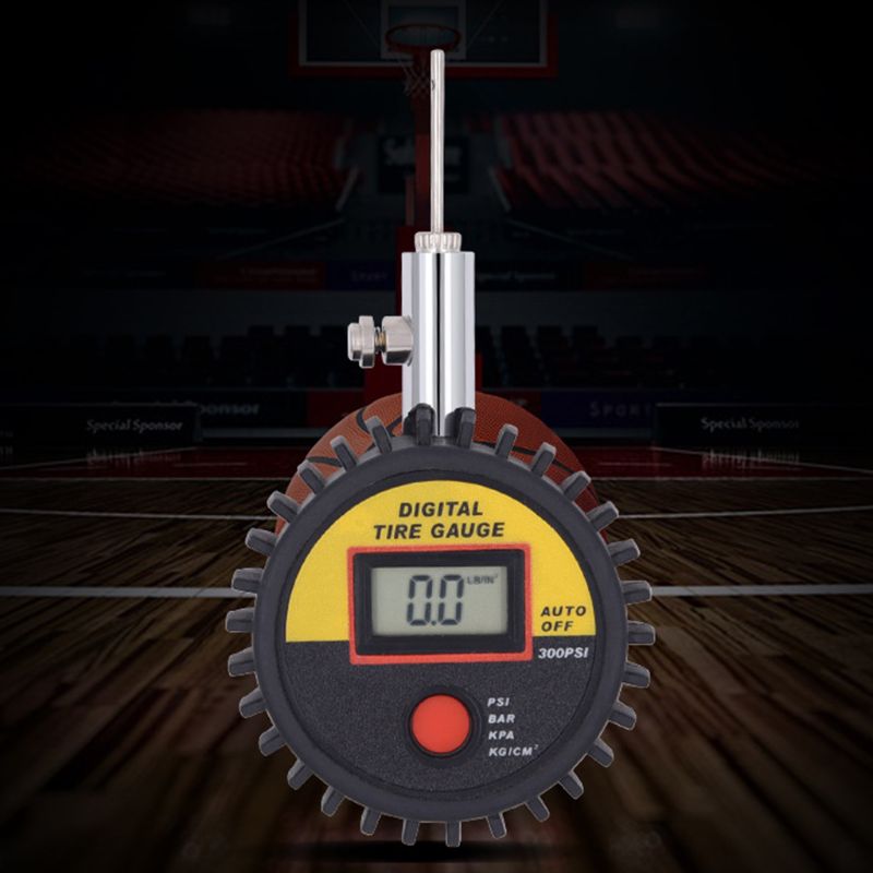 Mini barómetro Manual de mano con pantalla Digital, medidor de presión de baloncesto, herramienta de puntero de voleibol
