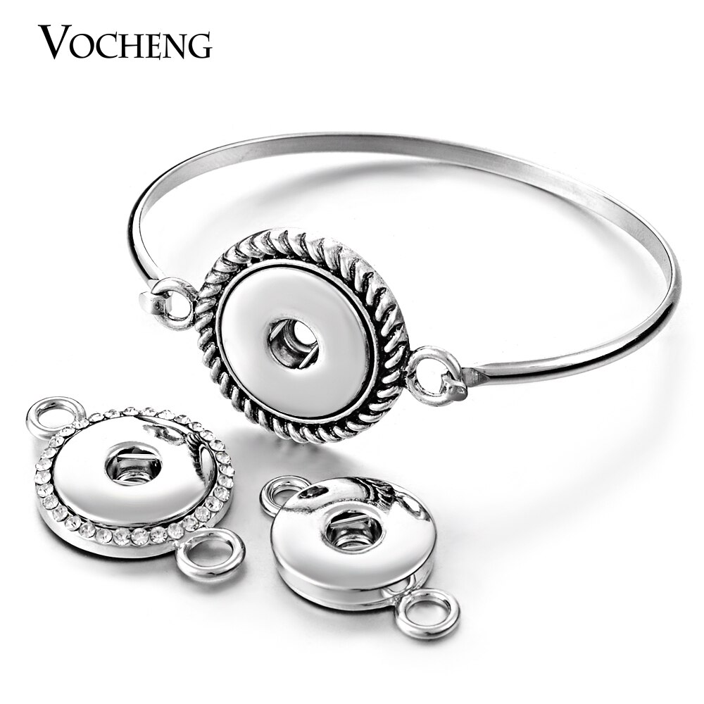 10pcs/lot Vocheng Snap Button Charms Convertible Bangle Interchangeable DIY Jewelry NN-252*10