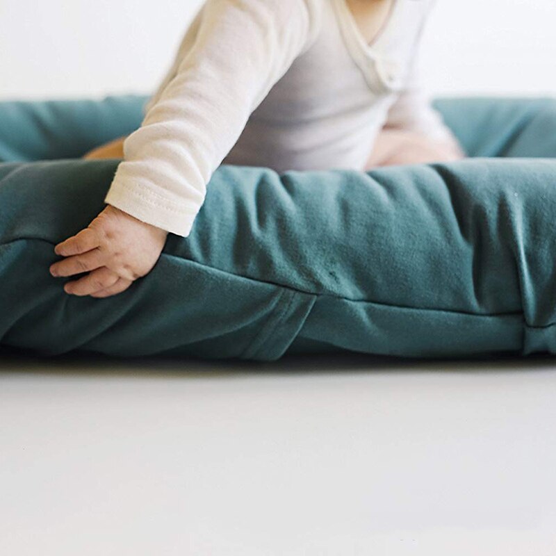 75 x 45cm bomulds babynest sengesæt bærbar tremmeseng baby liggestol vugge spædbarns vuggestue seng cuna nido bebe ninho bebe portatil