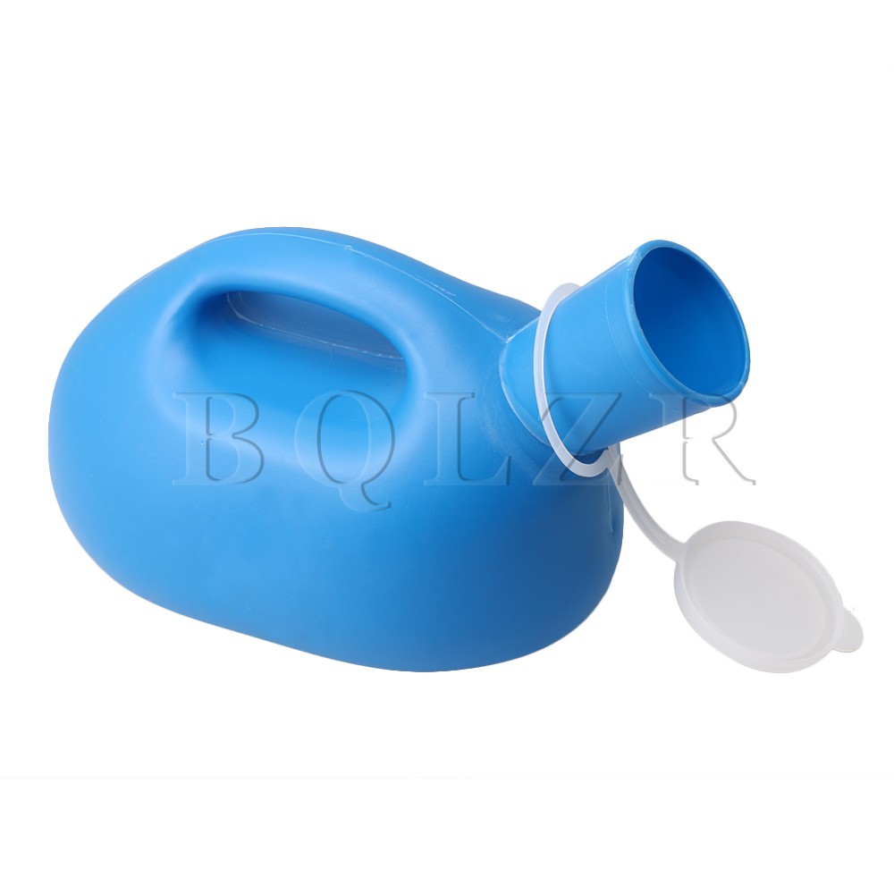 BQLZR 2000 ml Hoge Capaciteit Blue heren Urinoir met Deksel Potje voor Mans Mobiele Toilet voor Ziekenhuis Patiënt Ouderen