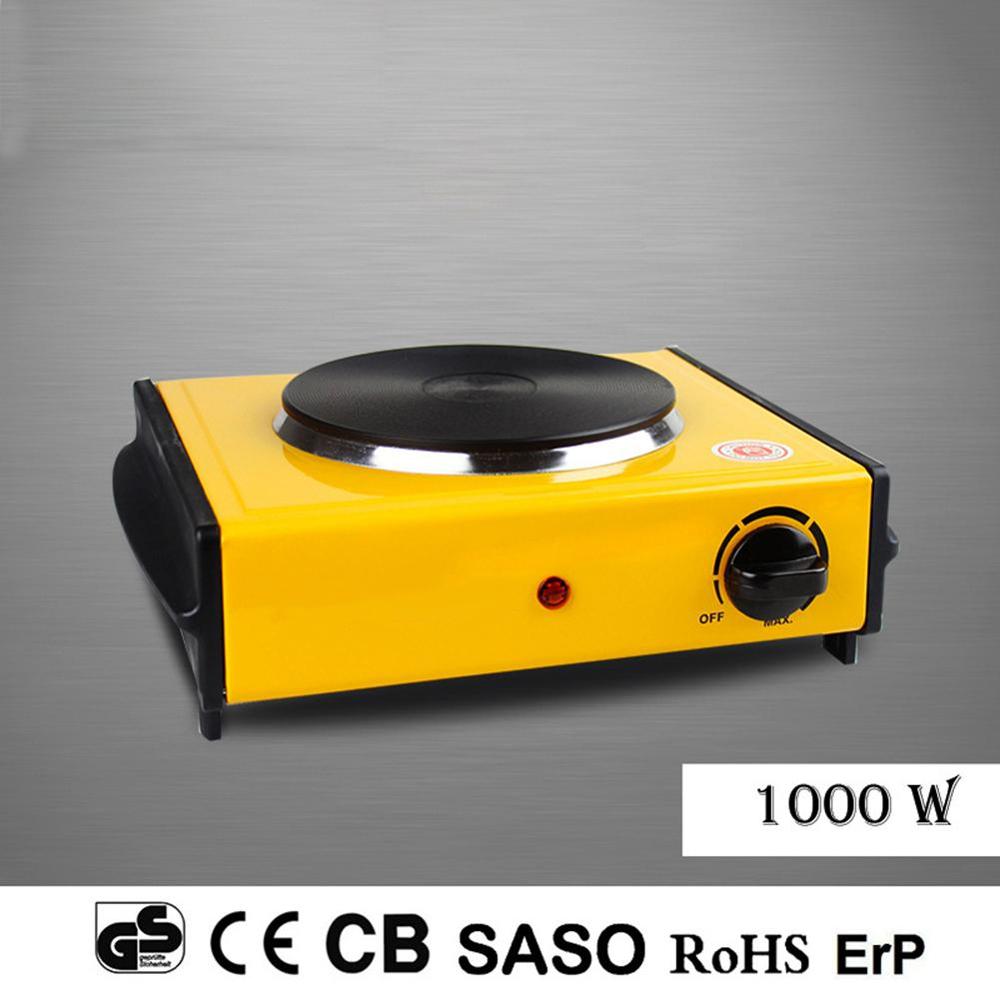 Estufa eléctrica de acero inoxidable de 220V y 1000w, estufa de calefacción de vidrio y cerámica para laboratorio de cocina, enchufe europeo