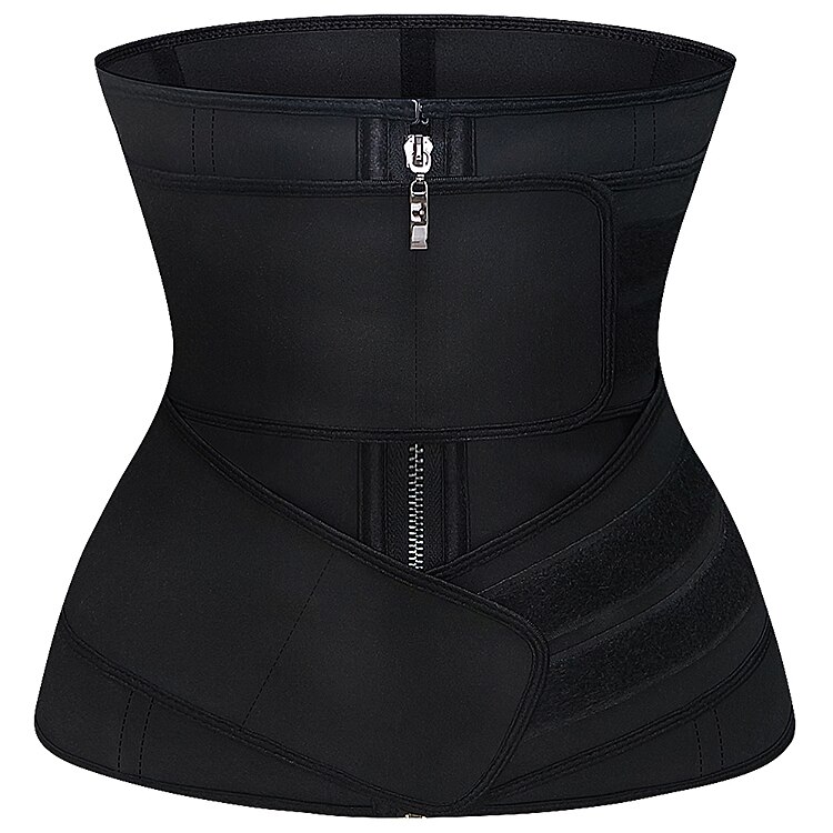 9 Steel Boned Latex Waist Trainer Slimming For Weight Loss Women Two Strap Corset