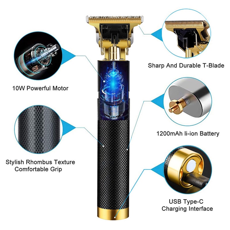 Hair Cutting Machine Hair Trimmer for Men Electric Hair Clippers Beard Barber Shaver Tondeuse Homme Haircut Styling