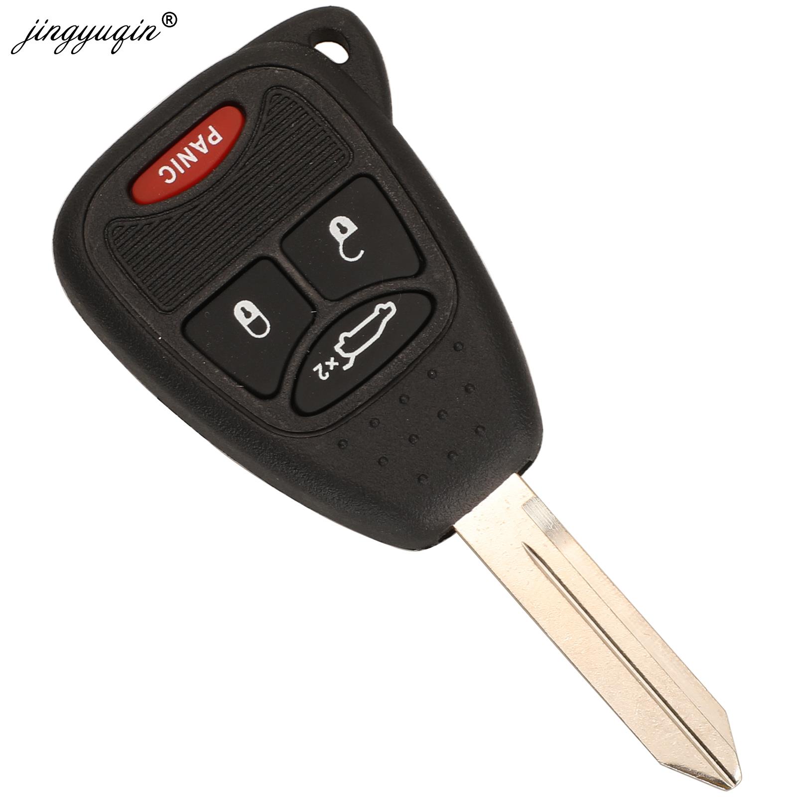 jingyuqin Car Key Shell for Chrysler JEEP DODG 200 Aspen Sebring Compass Liberty Patriot Wrangler Avenger Durango Caliber Nitro