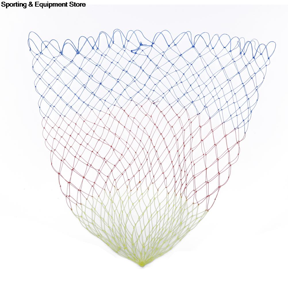 35/40/45/50/60cm Nylon Fishing Nets Collapsible Fishing Tools Rhombus Mesh Hole Depth Folding Nylon Landing Dip Net