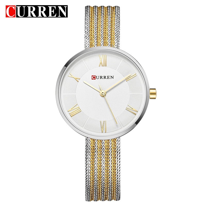 Curren dames armbandhorloges, dameshorloges, casual quartzhorloges, vrouwelijke horloges