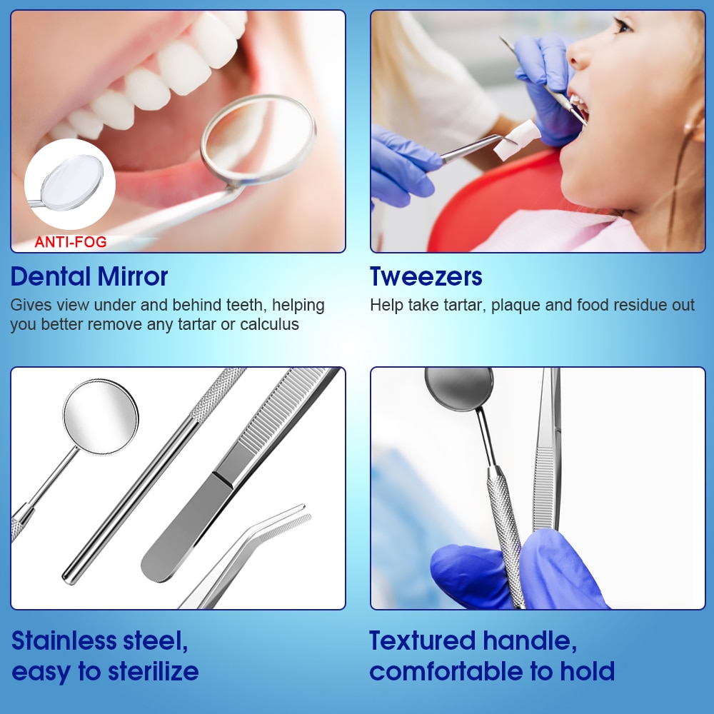 Tandfläckar verktyg dental scaler tandsten tandsten plackborttagning el sonic