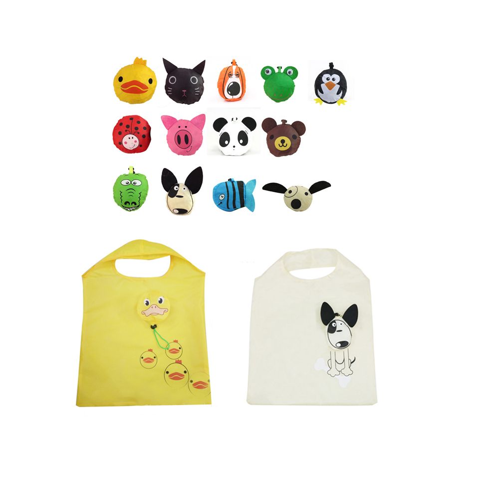 Travel Foldable Handbag Grocery Tote Storage Reusable Animal Shopping Bag
