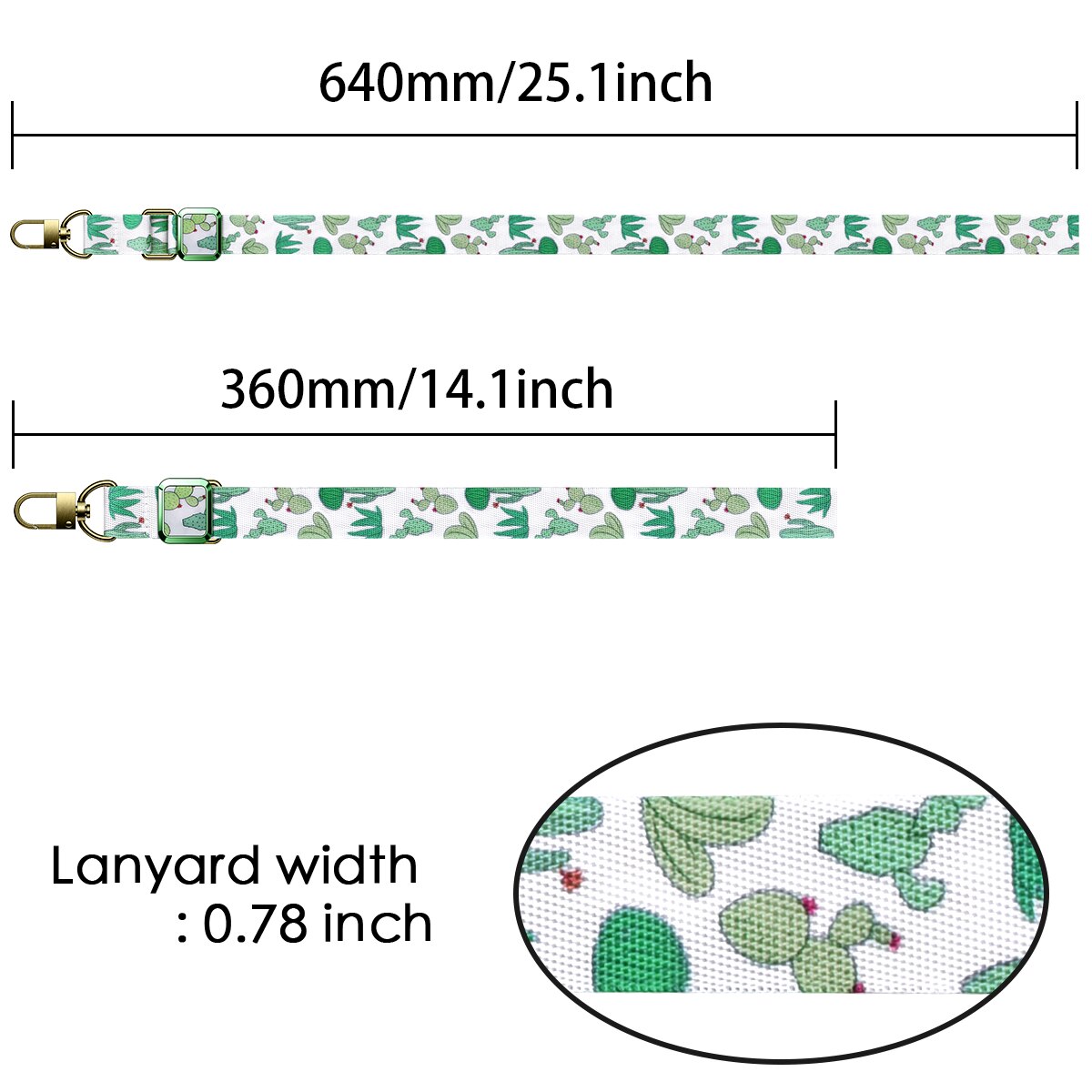 640*20Mm Luxe Sleutelhanger Bandjes Touw Mobiele Telefoon Charm Neck Strap Lanyard Voor Id Card Holde Keycord Diy lariat Touw Patroon