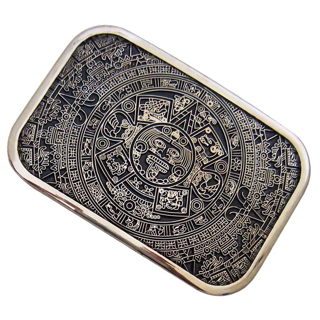 Hebilla De Cinturón Vintage Con Cruz Y Guitarras – Negra Y Amarilla, Para Cinturones De Hasta 4 Cm
