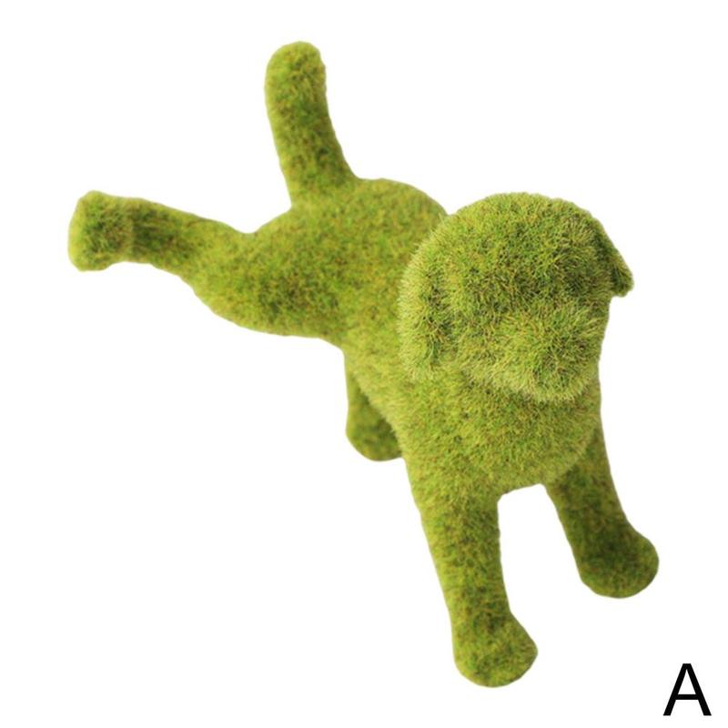 Decorative Peeing Dog Topiary Flocking Dog Sculptures Statue Without Ever a Finger to Prune or Water Decorative Pet Garden Decor: A