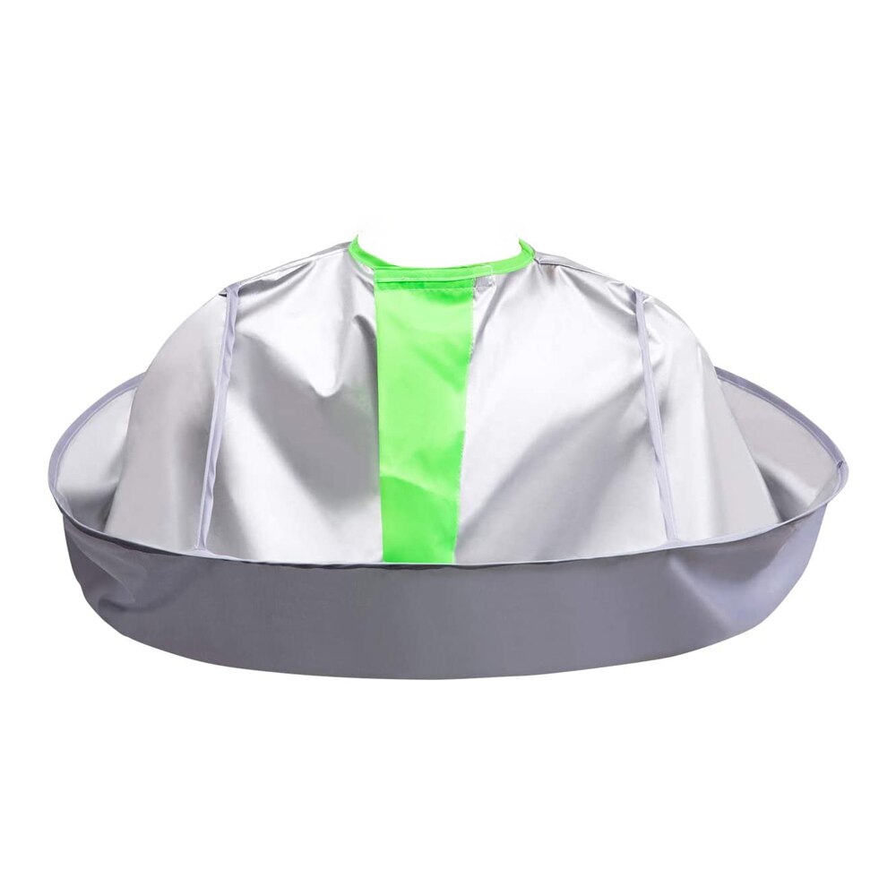Vikbar hårklippande cape vattentät paraply cape salong frisörkappa frisörverktyg hålla håret borta från kläder och golv