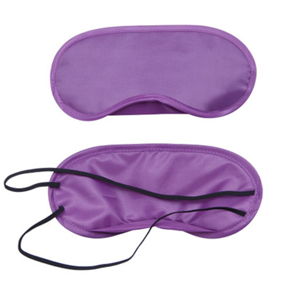 1pcs Mooie Eenvoudige Slaap Maskers Oogmasker Reizen Slapen Rest Slaapmiddel Masker Eye Shade Cover Comfort Blinddoek Shield: Purple