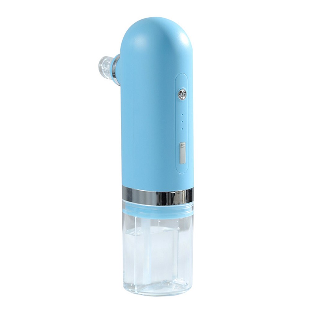 Household Small Bubble Cleaner With Water Cycle Cleaning Vacuum Blackhead Acne Remover Facial Electric Pore Deep Cleansing Tool: Blue