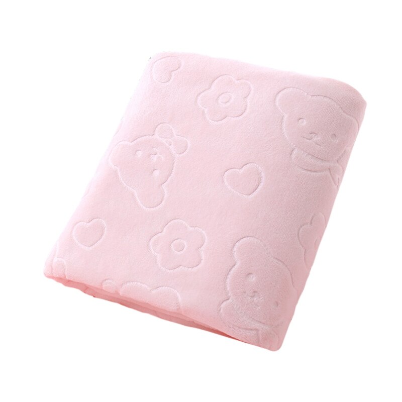 large Size Absorbent Quick-drying Towel Bath Towels Soft Microfibre Nano-micro Fiber Towel Kitchen Cleaning Absorbent Towel: Pink