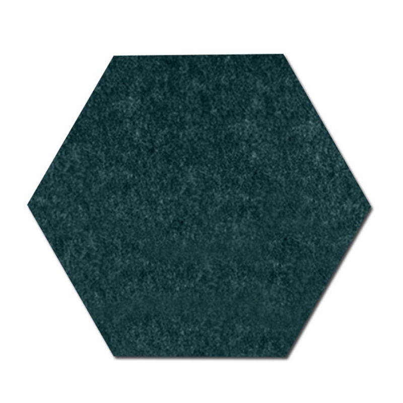 Hexagon Notice Board Self-Adhesive Felt Board Diameter 20cm DIY Photo Wall Decoration for Classroom Kitchen Bedroom Cafe: Dark green