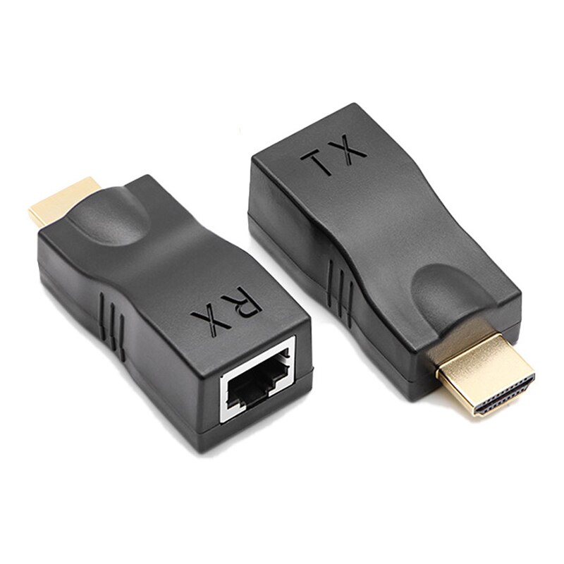 4K 3D Verlängerung Zu RJ45 Über Katze 5e/6 Netzwerk LAN Ethernet Adapter HDMI-kompatibel Verlängerung Rj45 2,5 Gbps Für 1080p Mit Katze-6