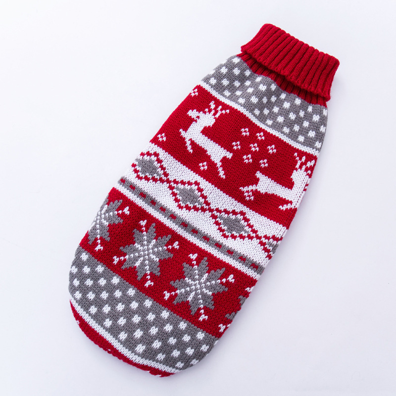 Chandails à rayures pour chiens, tricot d'hiver pour animaux de compagnie, pour chiens de taille moyenne et grande, vêtements de noël pour grands chiens, pulls Labrador, Costume: 4XL / WHITE